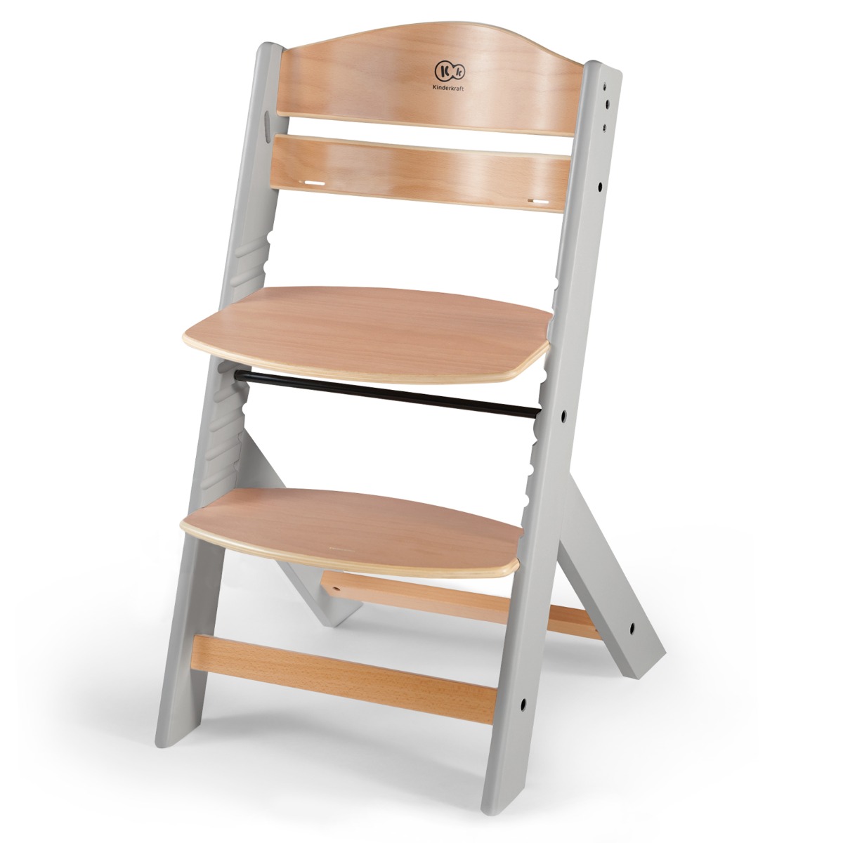 Chaise haute avec oreiller ENOCK Bois gris